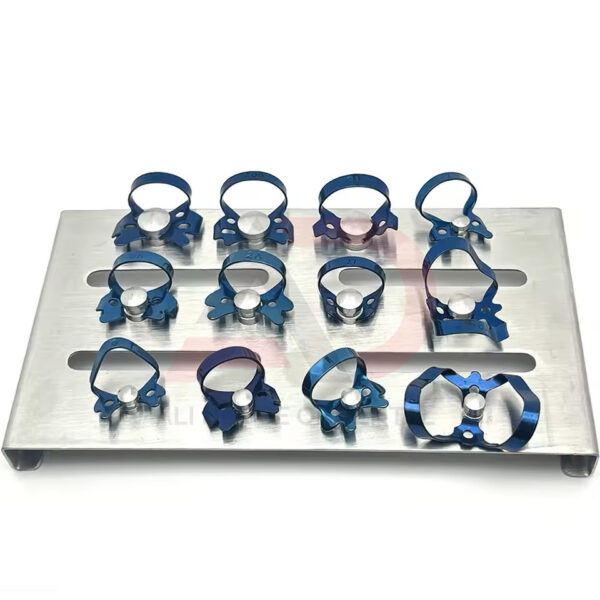 Dental Endodontic Rubber Dam Clamps Restorative Clips Dam Clamp Dental Stainless Steel Tray Holder Dentist Equipment